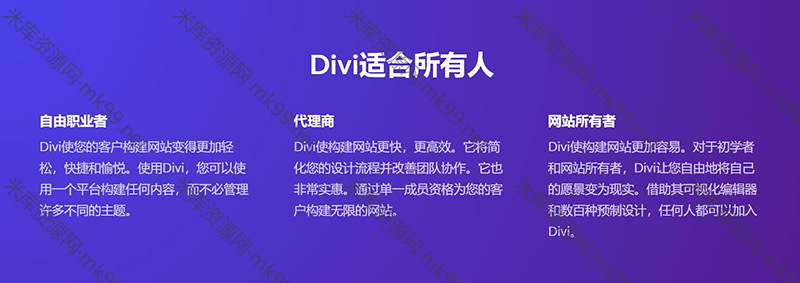 WordPress企业中文主题Divi汉化版|Divi编辑器|Divi模板库|Divi模块库[更新至4.14.5]-米酷主题