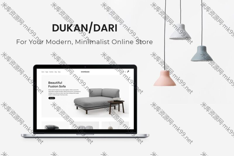WordPress主题现代简约电子商务主题Dukandari主题英文版-米酷主题