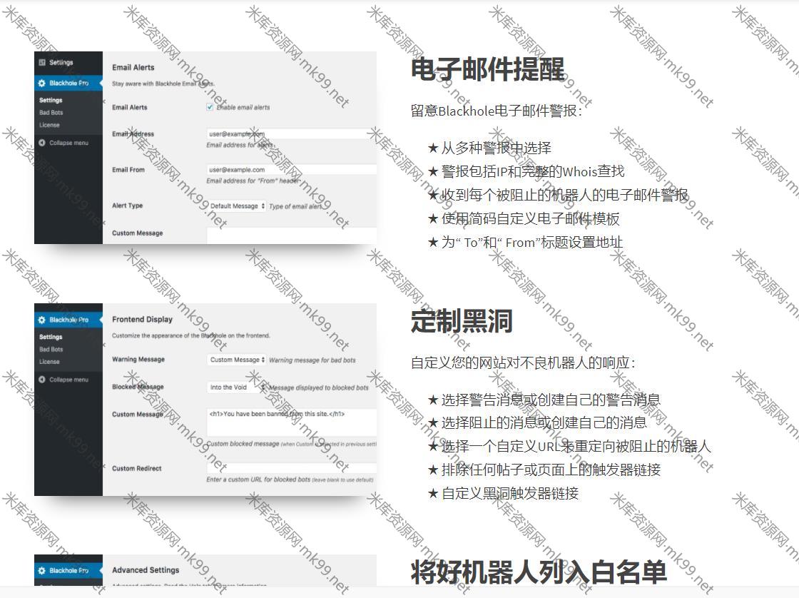 WordPress安全插件Blackhole Pro专业版让恶意爬虫陷入虚拟黑洞-米酷主题