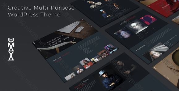 wordpress主题Umaya英文版创意组合模版v1.0-米酷主题