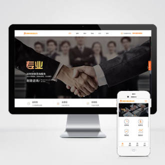 html5响应式代理记账财政咨询服务类pbootcms网站模板