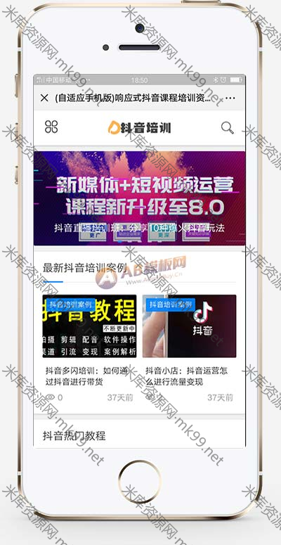 html5个人博客自媒体运营培训教程类网站模板-米酷主题