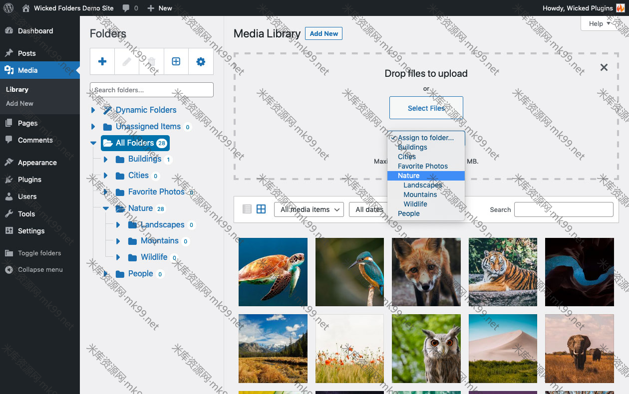 wordpress插件媒体库图片文件夹管理Wicked Folders Pro[更新至v2.23.7]-米酷主题